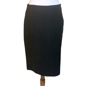 New York Industrie black pencil skirt, EU 40/US 10, minimalist, office, linen